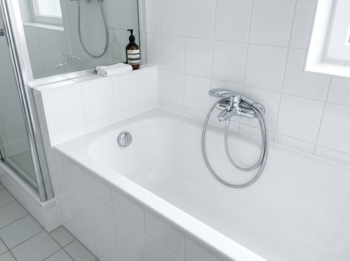 Bathroom tile & grout restoration — before and after — after